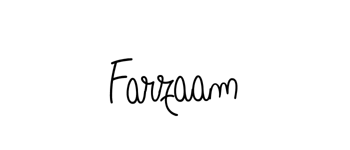 Design your own signature with our free online signature maker. With this signature software, you can create a handwritten (Angelique-Rose-font-FFP) signature for name Farzaam. Farzaam signature style 5 images and pictures png