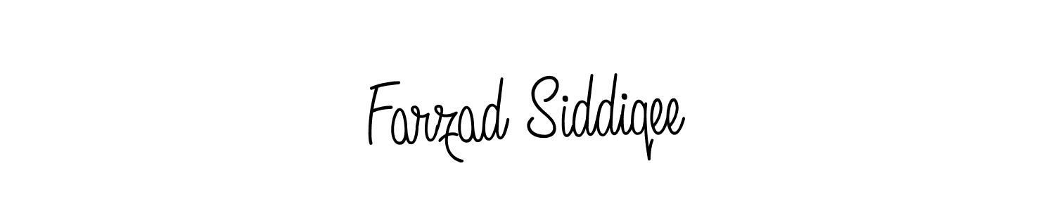 Farzad Siddiqee stylish signature style. Best Handwritten Sign (Angelique-Rose-font-FFP) for my name. Handwritten Signature Collection Ideas for my name Farzad Siddiqee. Farzad Siddiqee signature style 5 images and pictures png
