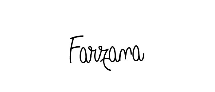 The best way (Angelique-Rose-font-FFP) to make a short signature is to pick only two or three words in your name. The name Farzana include a total of six letters. For converting this name. Farzana signature style 5 images and pictures png