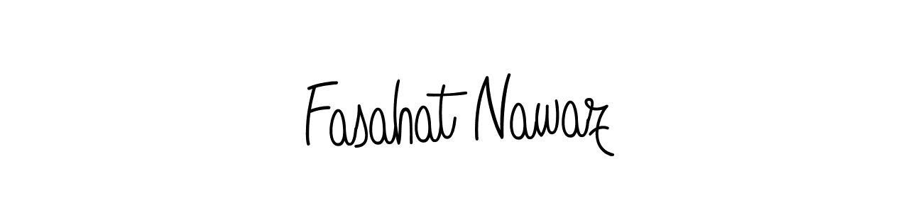 Also we have Fasahat Nawaz name is the best signature style. Create professional handwritten signature collection using Angelique-Rose-font-FFP autograph style. Fasahat Nawaz signature style 5 images and pictures png