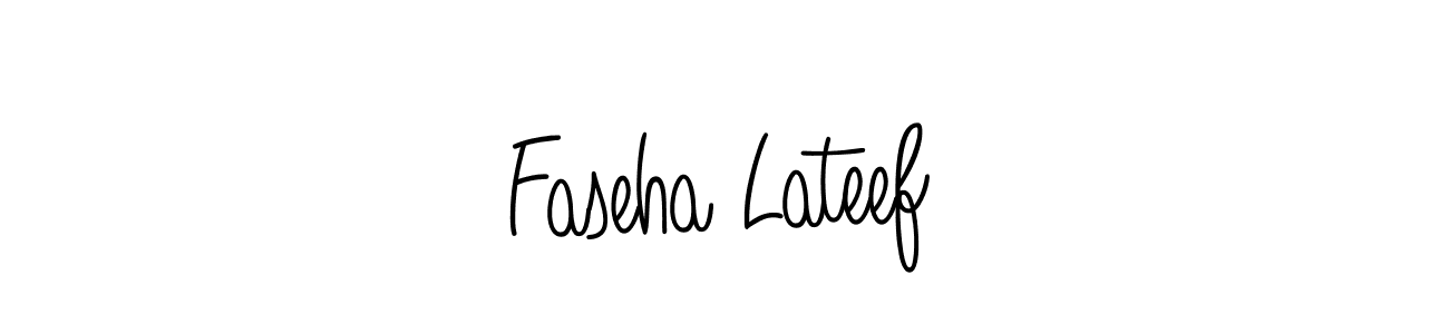 How to make Faseha Lateef signature? Angelique-Rose-font-FFP is a professional autograph style. Create handwritten signature for Faseha Lateef name. Faseha Lateef signature style 5 images and pictures png