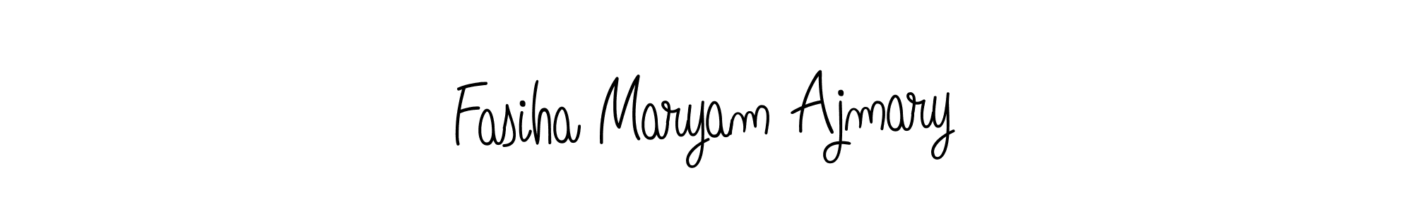 Fasiha Maryam Ajmary stylish signature style. Best Handwritten Sign (Angelique-Rose-font-FFP) for my name. Handwritten Signature Collection Ideas for my name Fasiha Maryam Ajmary. Fasiha Maryam Ajmary signature style 5 images and pictures png