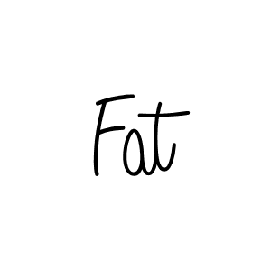 Make a beautiful signature design for name Fat. Use this online signature maker to create a handwritten signature for free. Fat signature style 5 images and pictures png