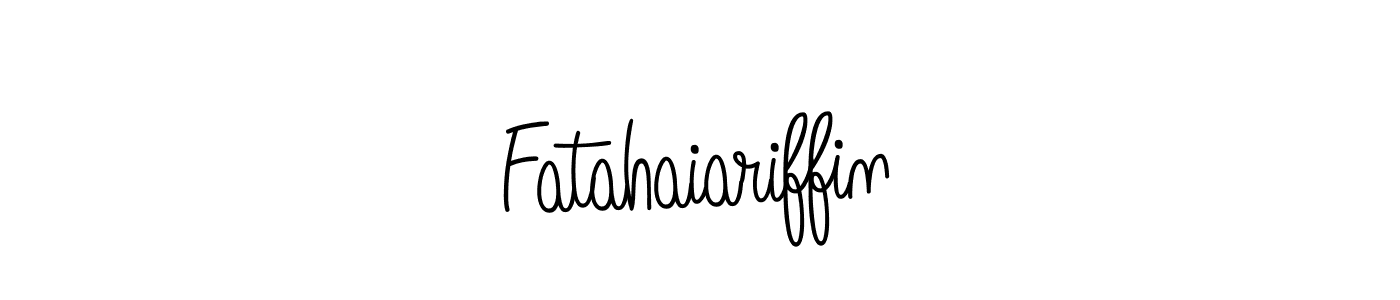 Also we have Fatahaiariffin name is the best signature style. Create professional handwritten signature collection using Angelique-Rose-font-FFP autograph style. Fatahaiariffin signature style 5 images and pictures png