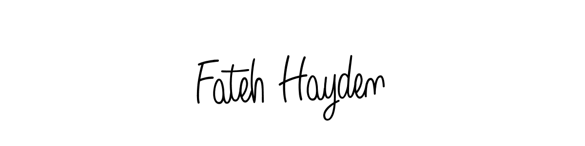 How to make Fateh Hayden signature? Angelique-Rose-font-FFP is a professional autograph style. Create handwritten signature for Fateh Hayden name. Fateh Hayden signature style 5 images and pictures png