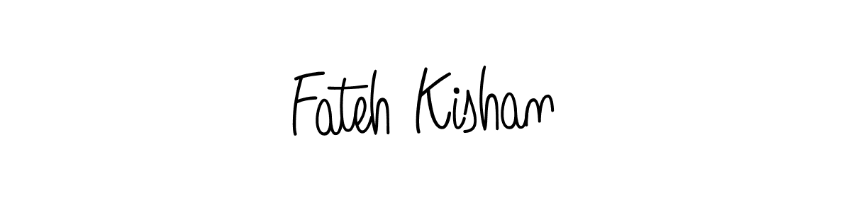 Make a beautiful signature design for name Fateh Kishan. With this signature (Angelique-Rose-font-FFP) style, you can create a handwritten signature for free. Fateh Kishan signature style 5 images and pictures png