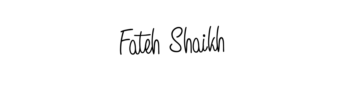 Also we have Fateh Shaikh name is the best signature style. Create professional handwritten signature collection using Angelique-Rose-font-FFP autograph style. Fateh Shaikh signature style 5 images and pictures png
