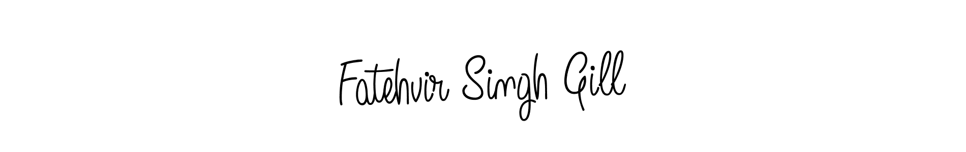 Also we have Fatehvir Singh Gill name is the best signature style. Create professional handwritten signature collection using Angelique-Rose-font-FFP autograph style. Fatehvir Singh Gill signature style 5 images and pictures png