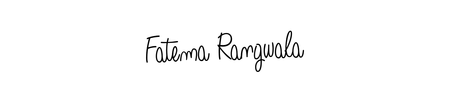 You should practise on your own different ways (Angelique-Rose-font-FFP) to write your name (Fatema Rangwala) in signature. don't let someone else do it for you. Fatema Rangwala signature style 5 images and pictures png