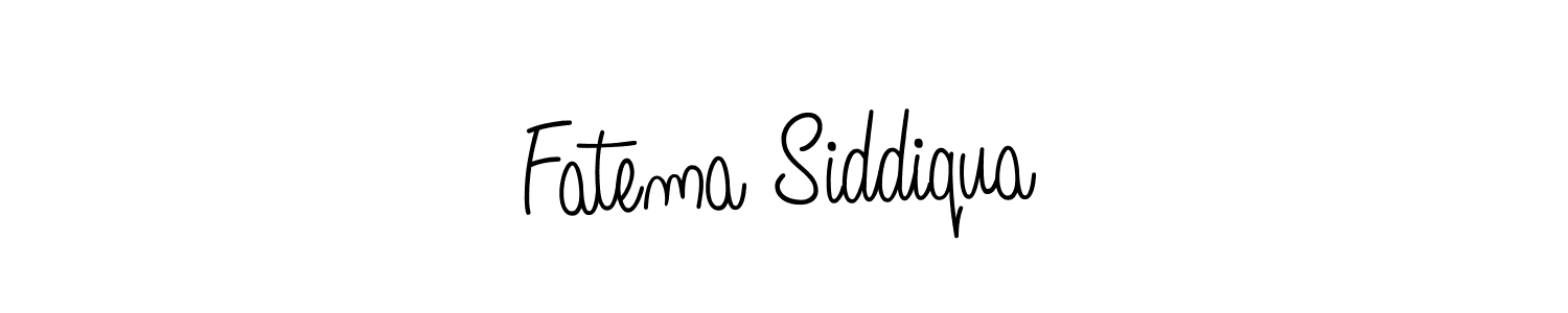 Create a beautiful signature design for name Fatema Siddiqua. With this signature (Angelique-Rose-font-FFP) fonts, you can make a handwritten signature for free. Fatema Siddiqua signature style 5 images and pictures png