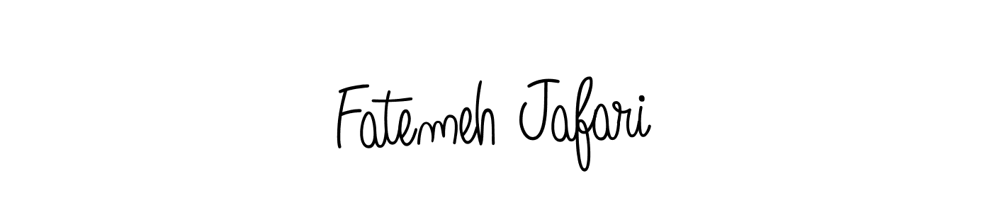 Use a signature maker to create a handwritten signature online. With this signature software, you can design (Angelique-Rose-font-FFP) your own signature for name Fatemeh Jafari. Fatemeh Jafari signature style 5 images and pictures png