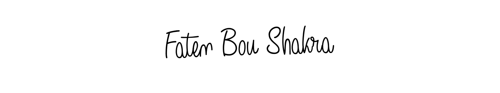 Faten Bou Shakra stylish signature style. Best Handwritten Sign (Angelique-Rose-font-FFP) for my name. Handwritten Signature Collection Ideas for my name Faten Bou Shakra. Faten Bou Shakra signature style 5 images and pictures png