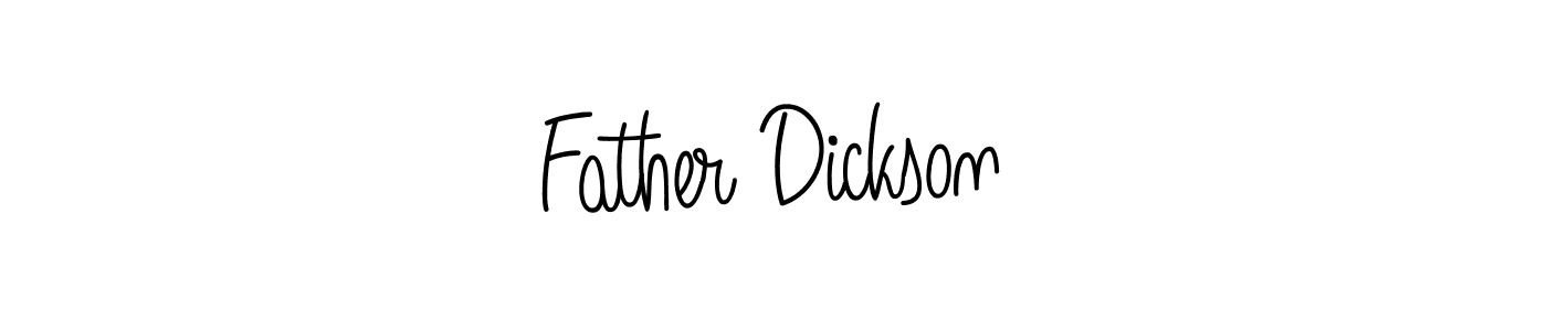 How to make Father Dickson name signature. Use Angelique-Rose-font-FFP style for creating short signs online. This is the latest handwritten sign. Father Dickson signature style 5 images and pictures png