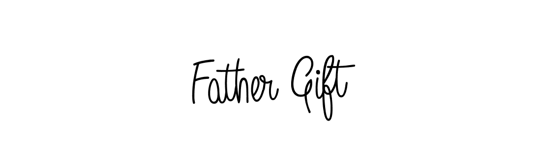 You should practise on your own different ways (Angelique-Rose-font-FFP) to write your name (Father Gift) in signature. don't let someone else do it for you. Father Gift signature style 5 images and pictures png