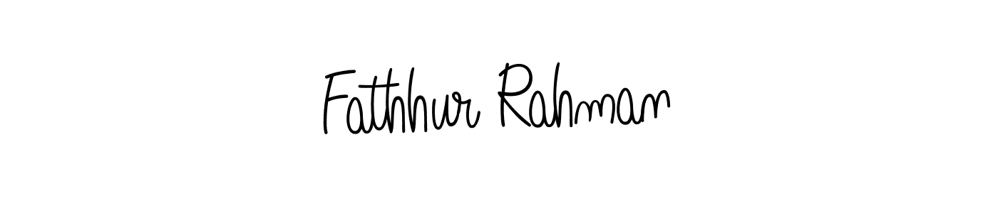 How to make Fathhur Rahman signature? Angelique-Rose-font-FFP is a professional autograph style. Create handwritten signature for Fathhur Rahman name. Fathhur Rahman signature style 5 images and pictures png