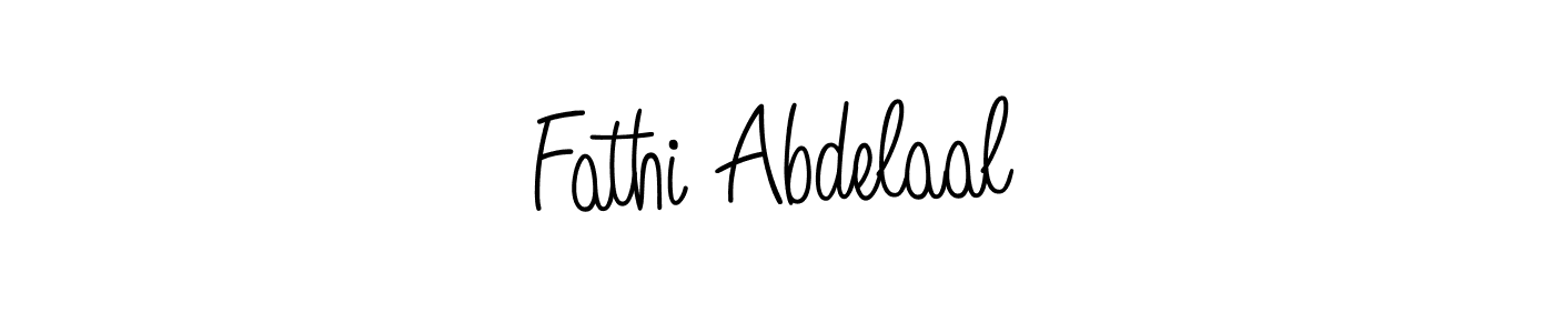 Use a signature maker to create a handwritten signature online. With this signature software, you can design (Angelique-Rose-font-FFP) your own signature for name Fathi Abdelaal. Fathi Abdelaal signature style 5 images and pictures png