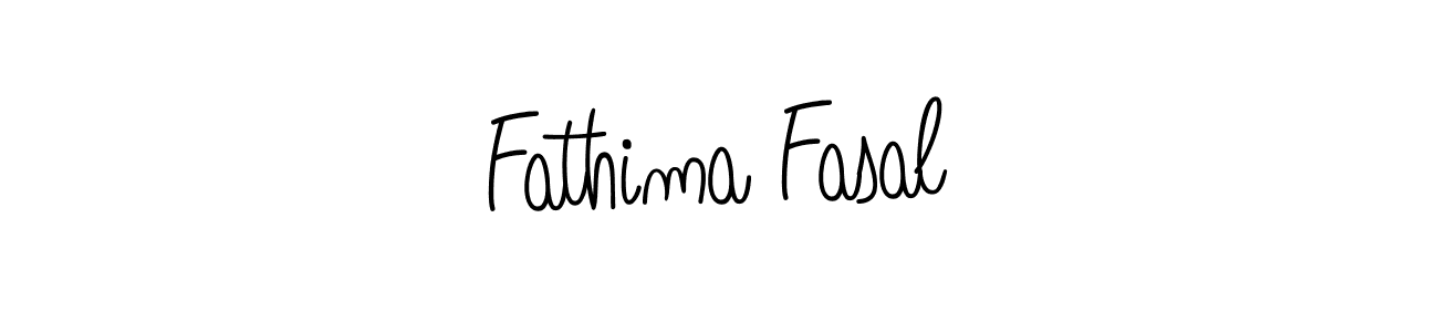 Make a beautiful signature design for name Fathima Fasal. With this signature (Angelique-Rose-font-FFP) style, you can create a handwritten signature for free. Fathima Fasal signature style 5 images and pictures png