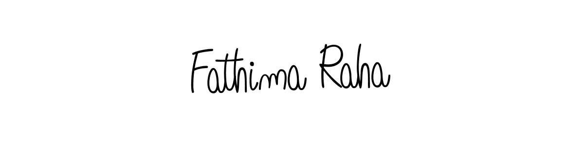 You should practise on your own different ways (Angelique-Rose-font-FFP) to write your name (Fathima Raha) in signature. don't let someone else do it for you. Fathima Raha signature style 5 images and pictures png