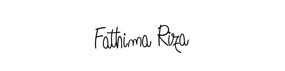 Design your own signature with our free online signature maker. With this signature software, you can create a handwritten (Angelique-Rose-font-FFP) signature for name Fathima Riza. Fathima Riza signature style 5 images and pictures png