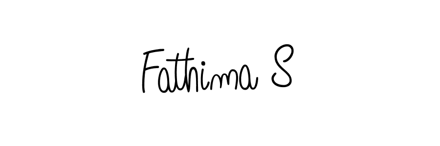 Make a beautiful signature design for name Fathima S. With this signature (Angelique-Rose-font-FFP) style, you can create a handwritten signature for free. Fathima S signature style 5 images and pictures png