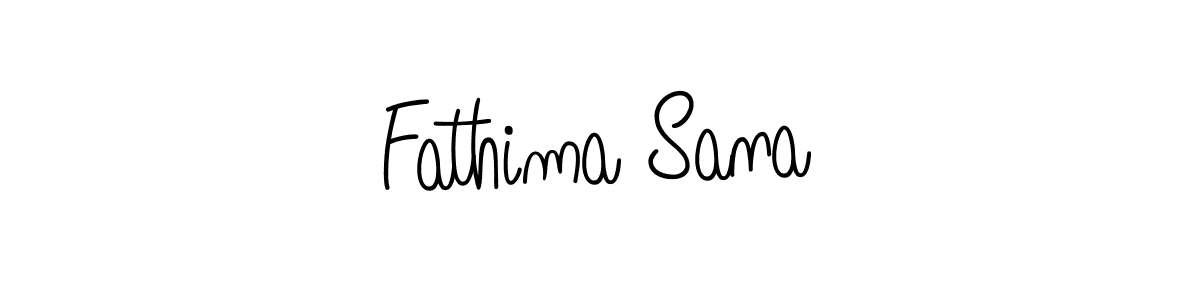 Design your own signature with our free online signature maker. With this signature software, you can create a handwritten (Angelique-Rose-font-FFP) signature for name Fathima Sana. Fathima Sana signature style 5 images and pictures png