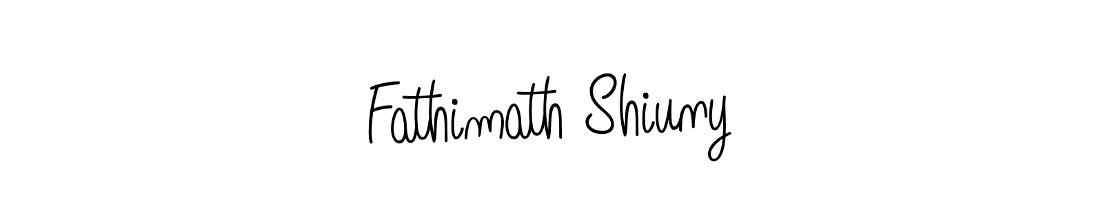 Fathimath Shiuny stylish signature style. Best Handwritten Sign (Angelique-Rose-font-FFP) for my name. Handwritten Signature Collection Ideas for my name Fathimath Shiuny. Fathimath Shiuny signature style 5 images and pictures png