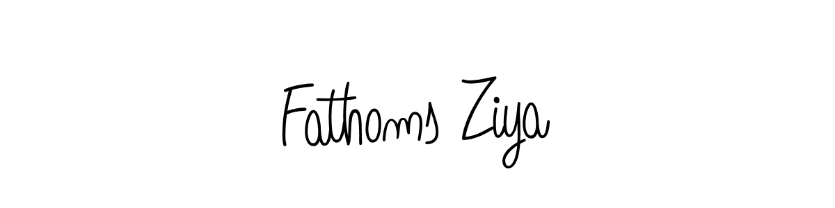The best way (Angelique-Rose-font-FFP) to make a short signature is to pick only two or three words in your name. The name Fathoms Ziya include a total of six letters. For converting this name. Fathoms Ziya signature style 5 images and pictures png