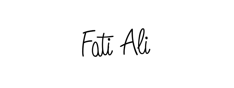 Also we have Fati Ali name is the best signature style. Create professional handwritten signature collection using Angelique-Rose-font-FFP autograph style. Fati Ali signature style 5 images and pictures png