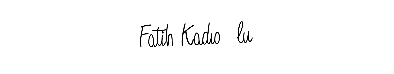 Make a beautiful signature design for name Fatih Kadıoğlu. With this signature (Angelique-Rose-font-FFP) style, you can create a handwritten signature for free. Fatih Kadıoğlu signature style 5 images and pictures png