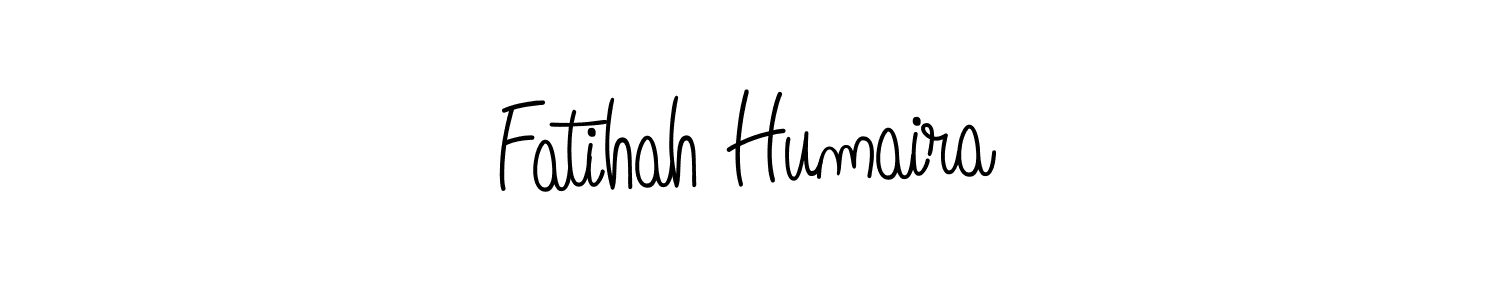 Create a beautiful signature design for name Fatihah Humaira. With this signature (Angelique-Rose-font-FFP) fonts, you can make a handwritten signature for free. Fatihah Humaira signature style 5 images and pictures png