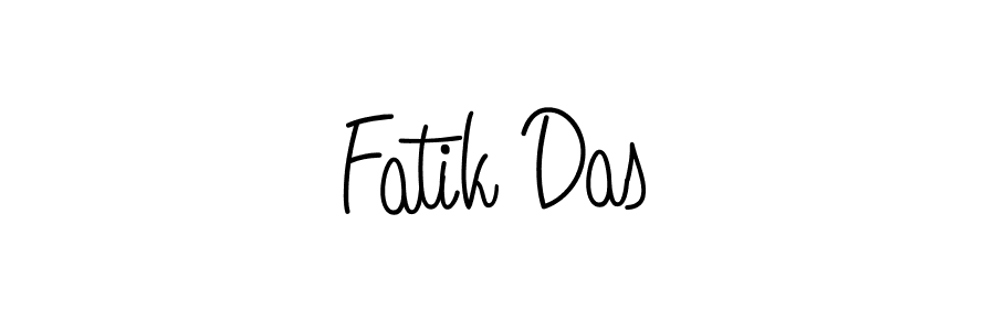 Use a signature maker to create a handwritten signature online. With this signature software, you can design (Angelique-Rose-font-FFP) your own signature for name Fatik Das. Fatik Das signature style 5 images and pictures png