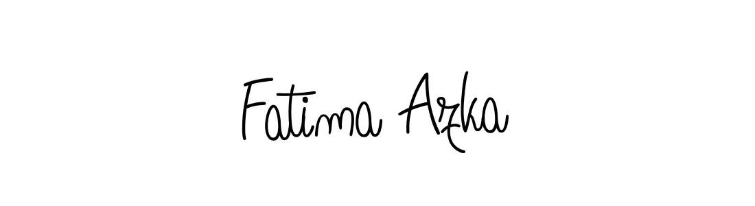 The best way (Angelique-Rose-font-FFP) to make a short signature is to pick only two or three words in your name. The name Fatima Azka include a total of six letters. For converting this name. Fatima Azka signature style 5 images and pictures png