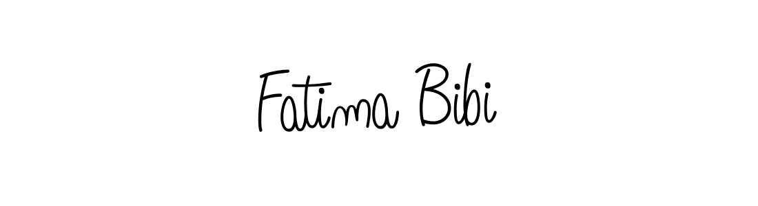 Create a beautiful signature design for name Fatima Bibi. With this signature (Angelique-Rose-font-FFP) fonts, you can make a handwritten signature for free. Fatima Bibi signature style 5 images and pictures png