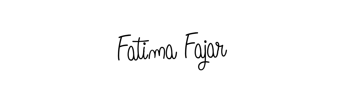 Create a beautiful signature design for name Fatima Fajar. With this signature (Angelique-Rose-font-FFP) fonts, you can make a handwritten signature for free. Fatima Fajar signature style 5 images and pictures png