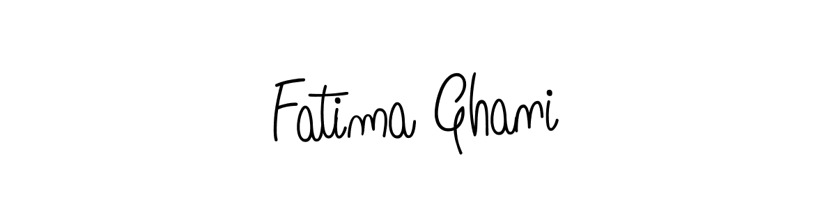 Also we have Fatima Ghani name is the best signature style. Create professional handwritten signature collection using Angelique-Rose-font-FFP autograph style. Fatima Ghani signature style 5 images and pictures png