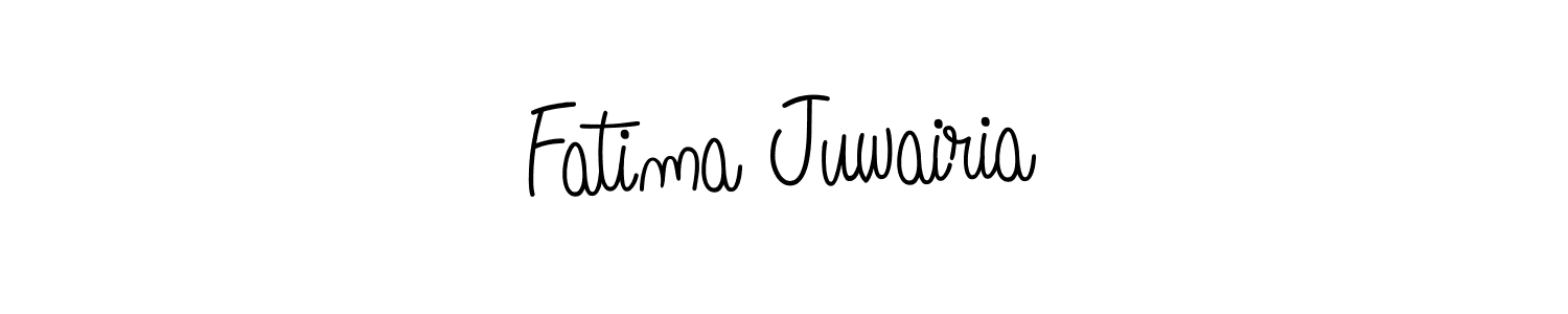 Create a beautiful signature design for name Fatima Juwairia. With this signature (Angelique-Rose-font-FFP) fonts, you can make a handwritten signature for free. Fatima Juwairia signature style 5 images and pictures png