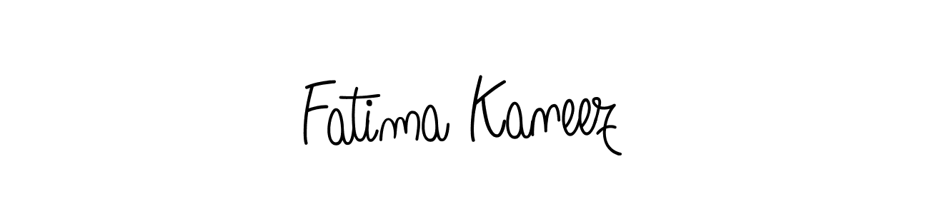 You should practise on your own different ways (Angelique-Rose-font-FFP) to write your name (Fatima Kaneez) in signature. don't let someone else do it for you. Fatima Kaneez signature style 5 images and pictures png