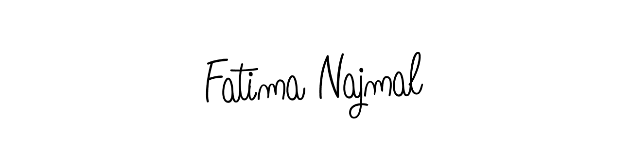 Create a beautiful signature design for name Fatima Najmal. With this signature (Angelique-Rose-font-FFP) fonts, you can make a handwritten signature for free. Fatima Najmal signature style 5 images and pictures png