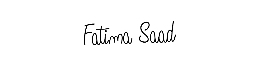 It looks lik you need a new signature style for name Fatima Saad. Design unique handwritten (Angelique-Rose-font-FFP) signature with our free signature maker in just a few clicks. Fatima Saad signature style 5 images and pictures png