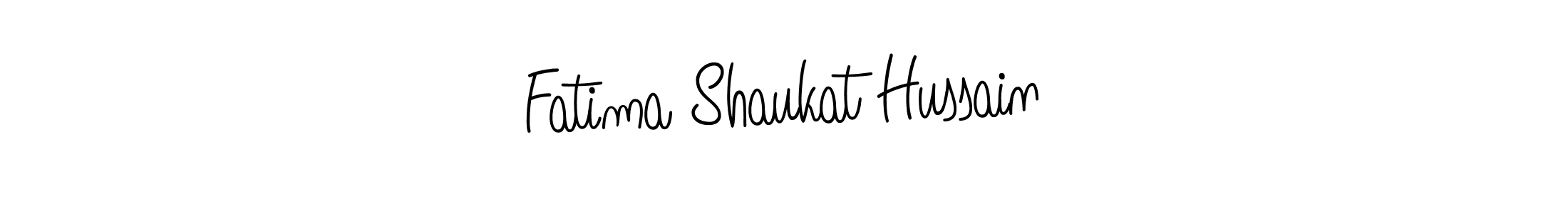 It looks lik you need a new signature style for name Fatima Shaukat Hussain. Design unique handwritten (Angelique-Rose-font-FFP) signature with our free signature maker in just a few clicks. Fatima Shaukat Hussain signature style 5 images and pictures png