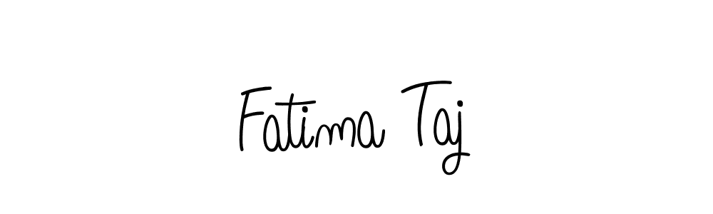 Create a beautiful signature design for name Fatima Taj. With this signature (Angelique-Rose-font-FFP) fonts, you can make a handwritten signature for free. Fatima Taj signature style 5 images and pictures png