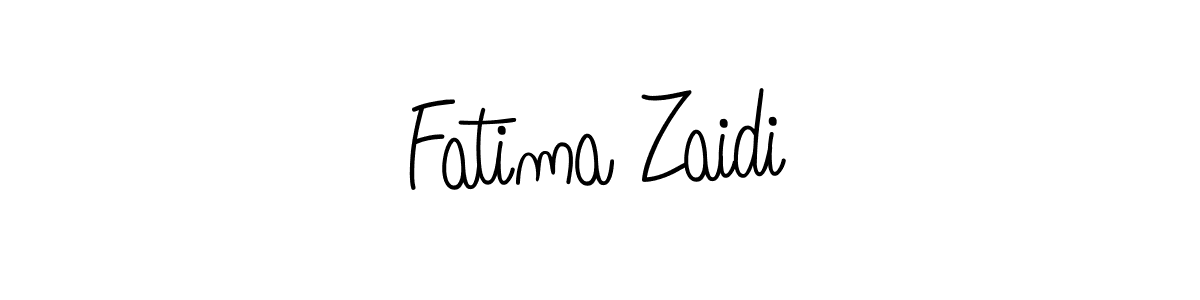 Design your own signature with our free online signature maker. With this signature software, you can create a handwritten (Angelique-Rose-font-FFP) signature for name Fatima Zaidi. Fatima Zaidi signature style 5 images and pictures png