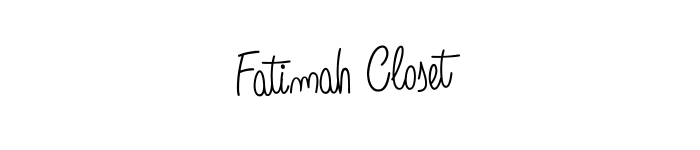 Design your own signature with our free online signature maker. With this signature software, you can create a handwritten (Angelique-Rose-font-FFP) signature for name Fatimah Closet. Fatimah Closet signature style 5 images and pictures png