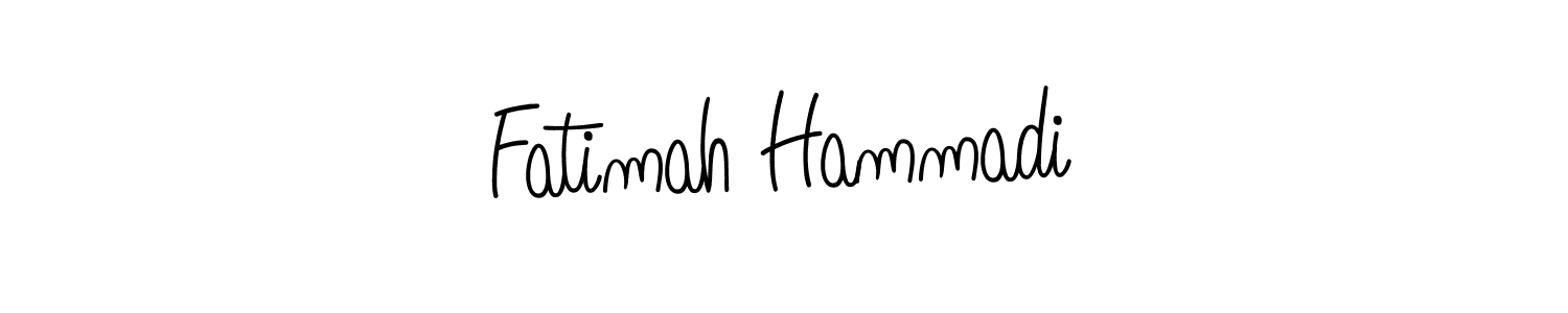Use a signature maker to create a handwritten signature online. With this signature software, you can design (Angelique-Rose-font-FFP) your own signature for name Fatimah Hammadi. Fatimah Hammadi signature style 5 images and pictures png