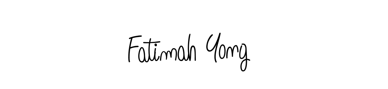 Fatimah Yong  stylish signature style. Best Handwritten Sign (Angelique-Rose-font-FFP) for my name. Handwritten Signature Collection Ideas for my name Fatimah Yong . Fatimah Yong  signature style 5 images and pictures png