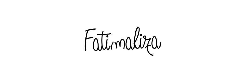 Use a signature maker to create a handwritten signature online. With this signature software, you can design (Angelique-Rose-font-FFP) your own signature for name Fatimaliza. Fatimaliza signature style 5 images and pictures png