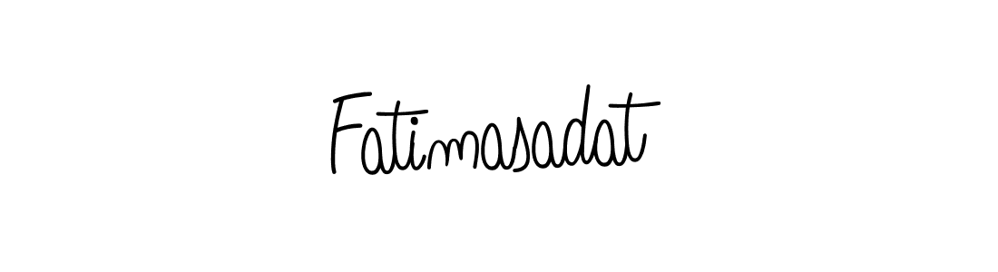 How to make Fatimasadat name signature. Use Angelique-Rose-font-FFP style for creating short signs online. This is the latest handwritten sign. Fatimasadat signature style 5 images and pictures png