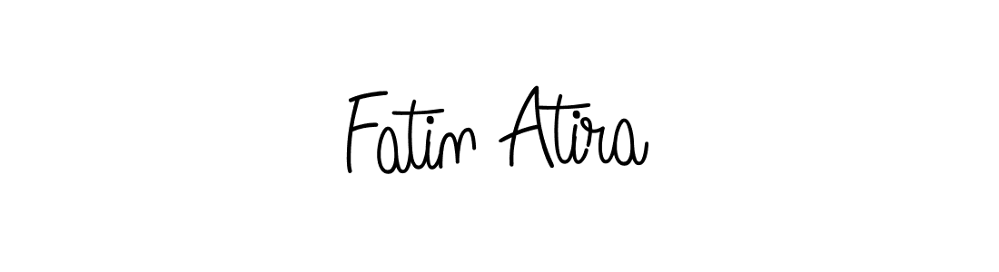 The best way (Angelique-Rose-font-FFP) to make a short signature is to pick only two or three words in your name. The name Fatin Atira include a total of six letters. For converting this name. Fatin Atira signature style 5 images and pictures png