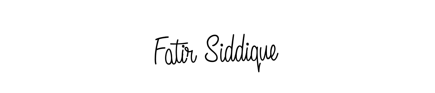 Make a short Fatir Siddique signature style. Manage your documents anywhere anytime using Angelique-Rose-font-FFP. Create and add eSignatures, submit forms, share and send files easily. Fatir Siddique signature style 5 images and pictures png