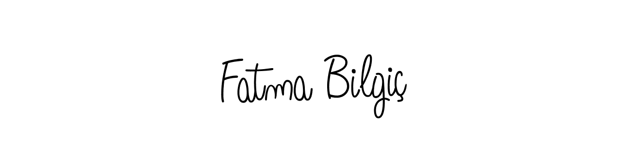 Make a beautiful signature design for name Fatma Bilgiç. With this signature (Angelique-Rose-font-FFP) style, you can create a handwritten signature for free. Fatma Bilgiç signature style 5 images and pictures png